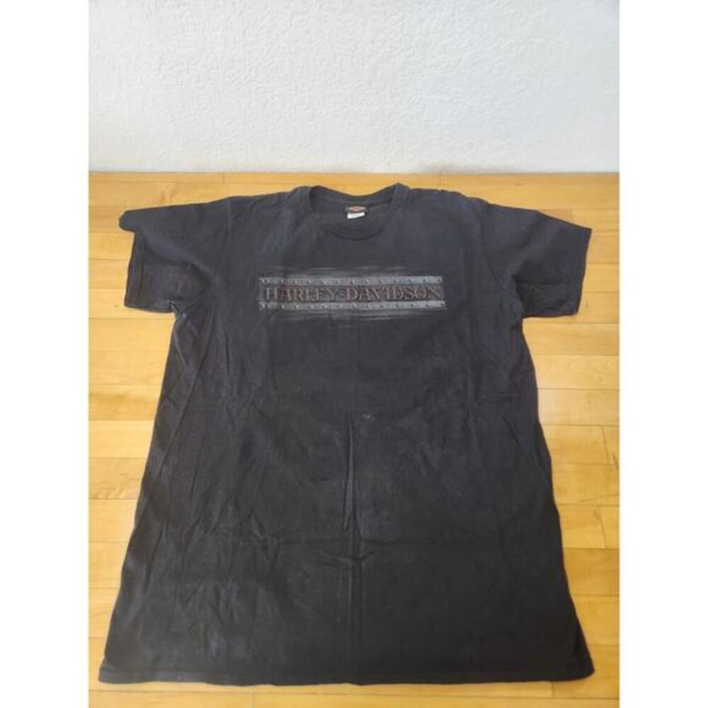 Harley-Davidson Mens Black Graphic T-Shirt Owens Yakima WA 2014 XL